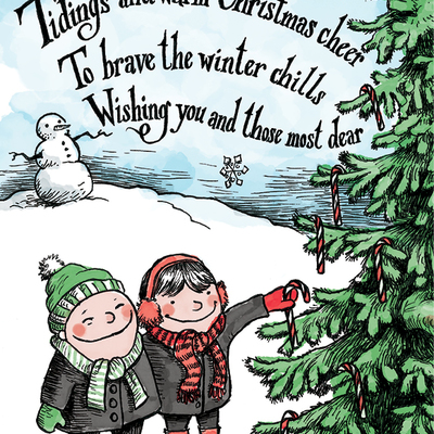 Christmas card - yuletide thrills!