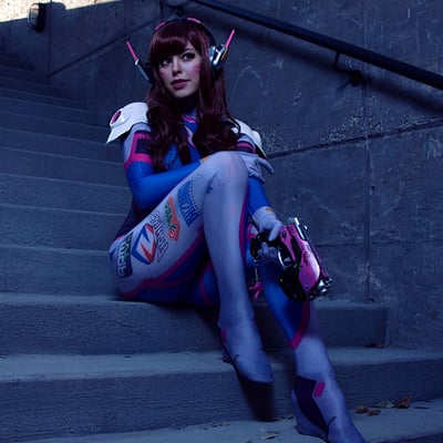Nadyasonika as d.va (from overwatch) - 8.5 x 11