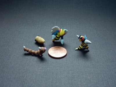 Mini Pokemon #13,14,15, Mega Beedrill