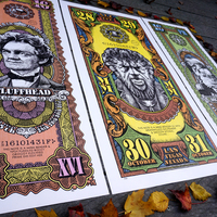 Phish COMPLETE FALL SET Dog Faced Boy/Fluffhead/Wolfman's Matching 3 Print Set - Thumbnail 1