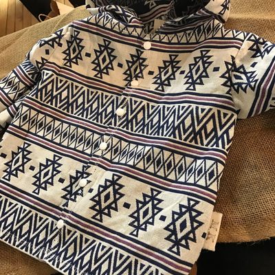 Woven hooded car coat