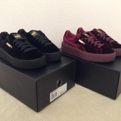 Fenty puma x rihanna velvet creeper platform sneakers (new with box)