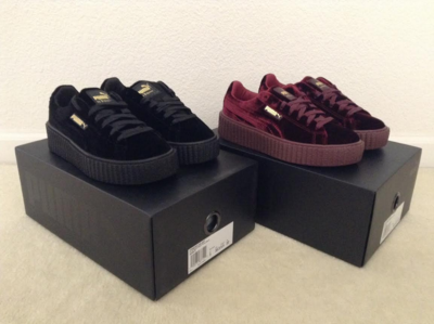 Fenty Puma x Rihanna Velvet Creeper Platform Sneakers (New with box)