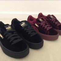 Fenty Puma x Rihanna Velvet Creeper Platform Sneakers (New with box) - Thumbnail 3