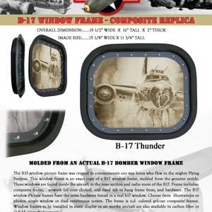 B-17 Window Frame - Kit (no art)