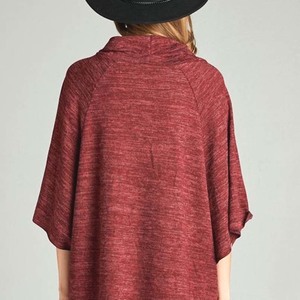 Burgundy Poncho