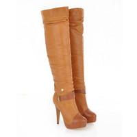 Sexy Removable Canister High Heeled Boots - Thumbnail 2