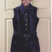 1970's Pointy Collar Top - Thumbnail 1