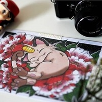 Meowth Peony - Prints - Thumbnail 3
