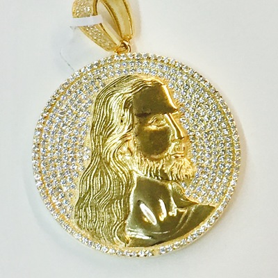 Jesus face pendant 0014-2