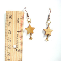 Tiny star shaped earrings - Thumbnail 1