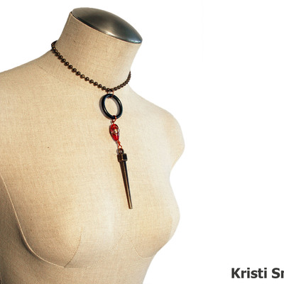 Industrial chic choker necklace