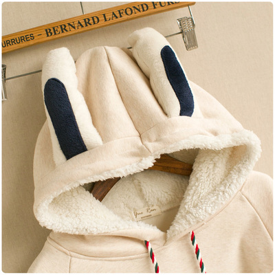 Japanese ears bunny hooded cloak coat