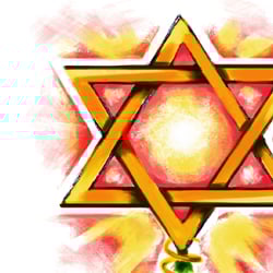 Star David Christmas tree