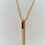 ON SALE!!! CRYSTAL ENCRUSTED METAL BAR LAYER NECKLACE - Thumbnail 2