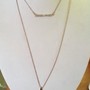 ON SALE!!! CRYSTAL ENCRUSTED METAL BAR LAYER NECKLACE - Thumbnail 4