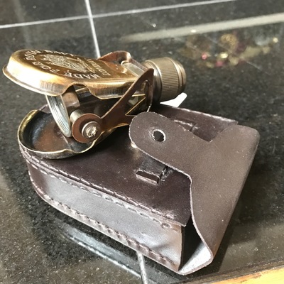 Folding monocular with case