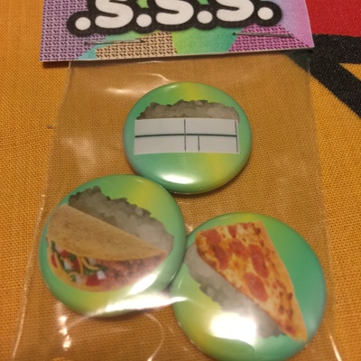 Strange sushi badge set (.s.s.s.)