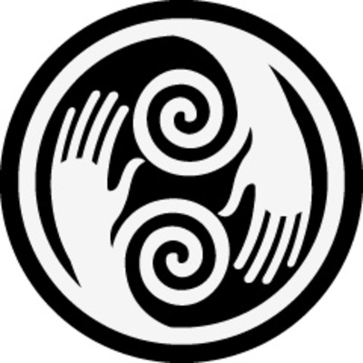 Hand ying yang friendship circle vinyl decal - Thumbnail 4