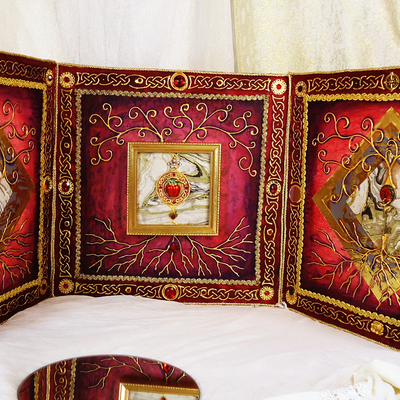 Fairytale apple (4) - triple panel 