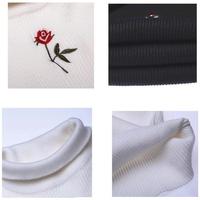 Rose Embroidered Sweater (2 Colors) - Thumbnail 3