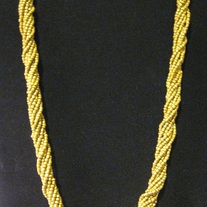 Matte Gold Seed Bead Necklace