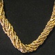 Shiny Gold Seed Bead Necklace - Thumbnail 1