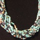 Dark Teal Seed Bead Necklace - Thumbnail 1