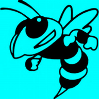 Bumble bee window decal, outdoor vinyl handmade kayak decal, mower decal, truck decal - Thumbnail 1