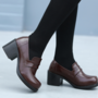 College Wind Uniforms Heel Shoes-2