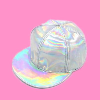 Holographic snapback cap