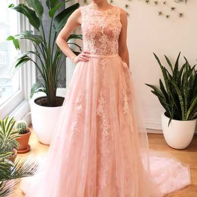 Tulle and lace prom gowns party dresses celebrity dresses pg0010