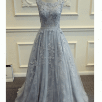 Tulle and Lace Prom Gowns Party Dresses Celebrity Dresses PG0010 - Thumbnail 1