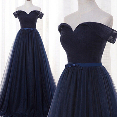 Navy blue prom dresses off the shoulder celebrity dresses party gowns