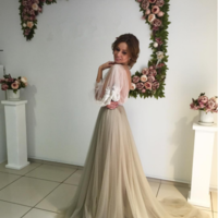 Popular prom dress, long sleeve prom dress, unique prom dress, most popular prom dress, v back prom dress, PD15327 - Thumbnail 2