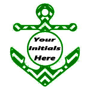 Custom anchor outdoor vinyl decal handmade sticker window decal, kayak decal, boat decal, mailbox