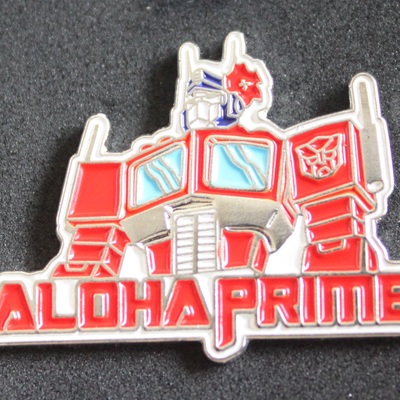 Alohaprime and alohatron - enamel pin set - by emdub
