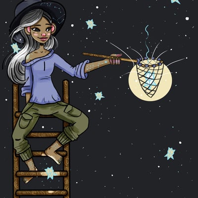 Star catcher (print and mini-print)