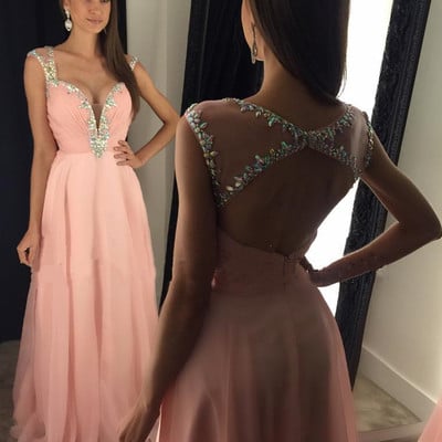 Pink charming beading charming prom dress, sexy prom dress,charming prom dress, long prom dress,prom dresses, elegant prom dress, prom dress z27