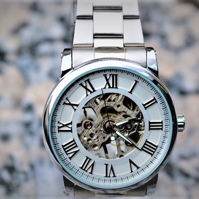 "the cargyros" stainless steel mechanical watch