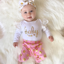 Baby Love Bodysuit and Pants Set - Thumbnail 1