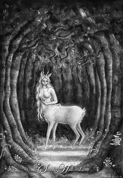 Deer girl - Original artwork