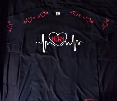 E.R (Black,Red&White) Valentine Love Shirt.