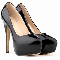 Sexy Club Solid Color High Heels Shallow Shoes - Thumbnail 1