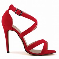 Europe Peep-Toe Sexy High Heels Women's Sandals - Thumbnail 2
