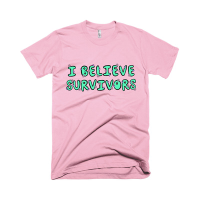 I believe survivors unisex t-shirt pink