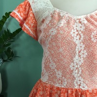 Vintage Orange Dress - Thumbnail 2