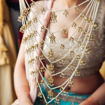 Kalma rani haar set (includes tikka and earrings)