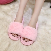 Fuzzy Winter Slippers - Thumbnail 1