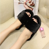 Fuzzy Winter Slippers - Thumbnail 2